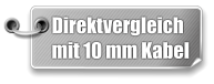 Direktvergleich mit 10 mm Kabel