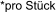 *pro Stück